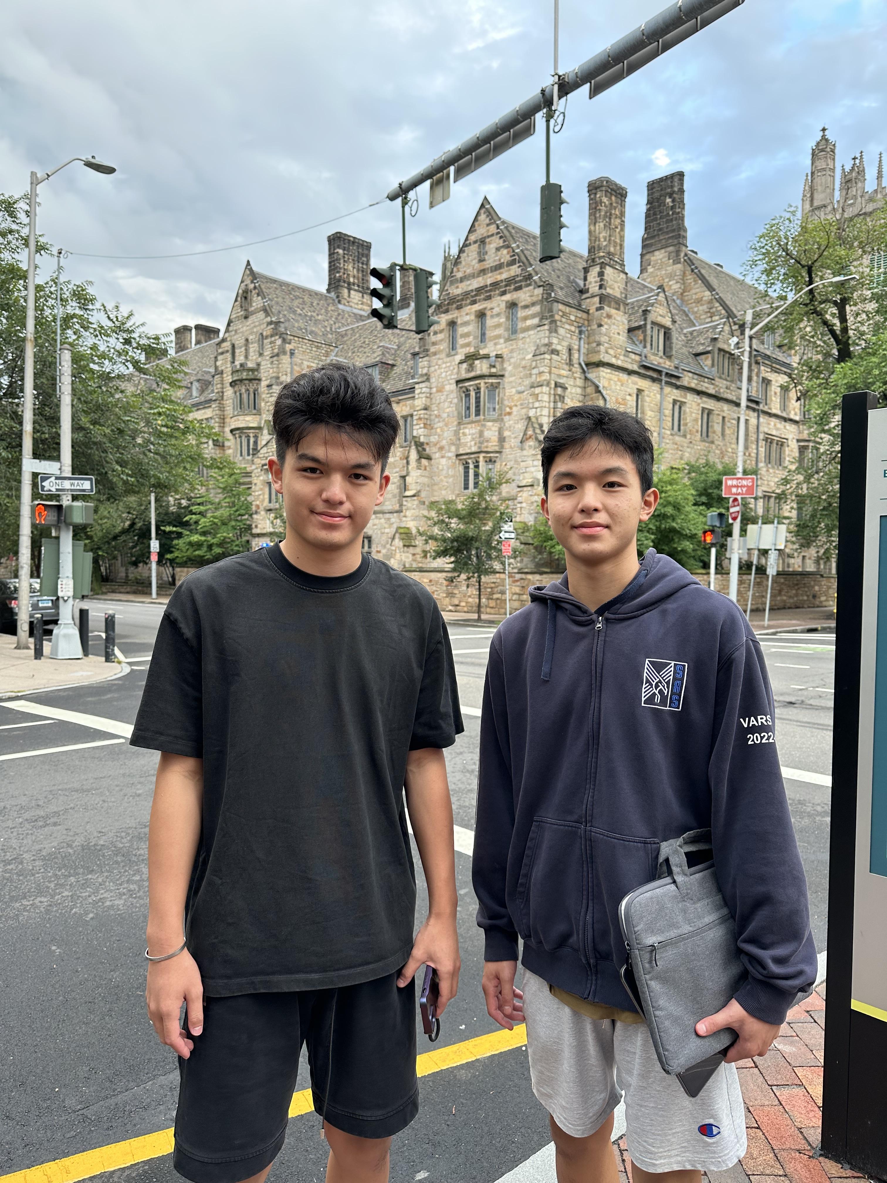 Me and my brother visiting Yale University!